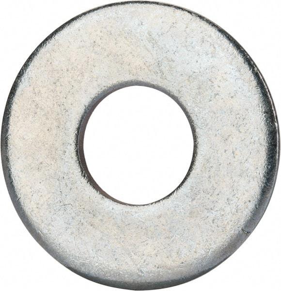 Value Collection - 3/4" Screw, Grade 2 Steel USS Flat Washer - 0.805" ID x 2.03" OD, 0.177" Thick, Zinc-Plated Finish - USA Tool & Supply
