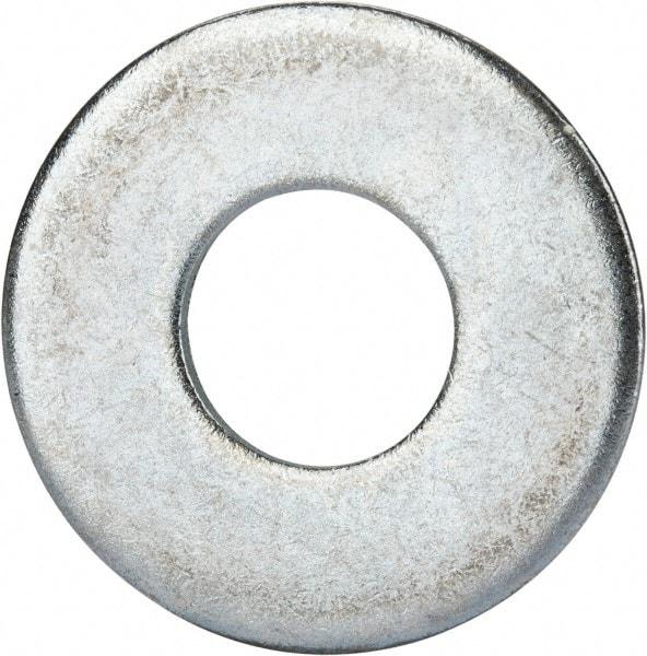 Value Collection - 7/8" Screw, Grade 2 Steel USS Flat Washer - 0.931" ID x 2.28" OD, 0.192" Thick, Zinc-Plated Finish - USA Tool & Supply