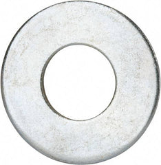 Value Collection - 1-1/4" Screw, Grade 2 Steel USS Flat Washer - 1.368" ID x 3.03" OD, 0.192" Thick, Zinc-Plated Finish - USA Tool & Supply