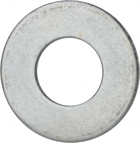 Value Collection - 1-3/4" Screw, Grade 2 Steel USS Flat Washer - 1.865" ID x 4.045" OD, 0.213" Thick, Zinc-Plated Finish - USA Tool & Supply