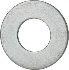 Value Collection - 1-3/4" Screw, Grade 2 Steel USS Flat Washer - 1.865" ID x 4.045" OD, 0.213" Thick, Zinc-Plated Finish - USA Tool & Supply