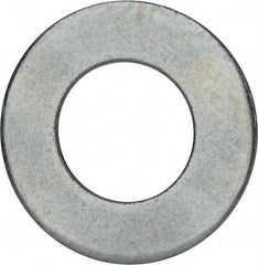 Value Collection - 2-1/2" Screw, Grade 2 Steel USS Flat Washer - 2.615" ID x 5.045" OD, 0.28" Thick, Zinc-Plated Finish - USA Tool & Supply