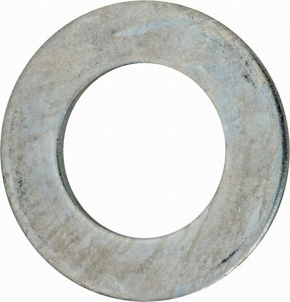 Value Collection - 3" Screw, Grade 2 Steel USS Flat Washer - 3.115" ID x 5.565" OD, 0.327" Thick, Zinc-Plated Finish - USA Tool & Supply