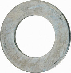 Value Collection - 3" Screw, Grade 2 Steel USS Flat Washer - 3.115" ID x 5.565" OD, 0.327" Thick, Zinc-Plated Finish - USA Tool & Supply