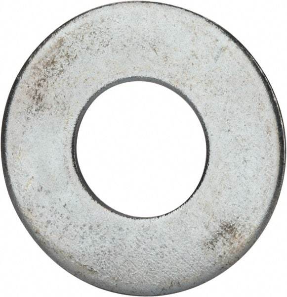 Value Collection - 1-1/2" Screw, Grade 2 Steel USS Flat Washer - 1.615" ID x 3.545" OD, 0.213" Thick, Zinc-Plated Finish - USA Tool & Supply