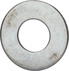 Value Collection - 1-1/2" Screw, Grade 2 Steel USS Flat Washer - 1.615" ID x 3.545" OD, 0.213" Thick, Zinc-Plated Finish - USA Tool & Supply