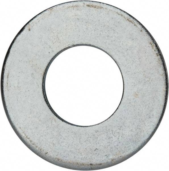 Value Collection - 1-3/4" Screw, Grade 2 Steel USS Flat Washer - 1.865" ID x 4.045" OD, 0.213" Thick, Zinc-Plated Finish - USA Tool & Supply