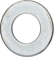Value Collection - 2-1/2" Screw, Grade 2 Steel USS Flat Washer - 2.615" ID x 5.045" OD, 0.28" Thick, Zinc-Plated Finish - USA Tool & Supply
