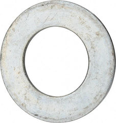 Value Collection - 3" Screw, Grade 2 Steel USS Flat Washer - 3.115" ID x 5.565" OD, 0.327" Thick, Zinc-Plated Finish - USA Tool & Supply