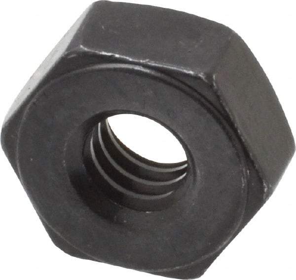 Value Collection - 1/4-20 UNC Steel Right Hand Heavy Hex Nut - 1/2" Across Flats, 15/64" High, Uncoated, 2B Class of Fit - USA Tool & Supply