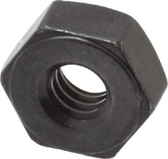 Value Collection - 1/4-20 UNC Steel Right Hand Heavy Hex Nut - 1/2" Across Flats, 15/64" High, Uncoated, 2B Class of Fit - USA Tool & Supply
