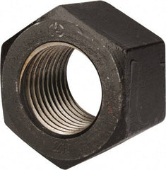 Value Collection - 2-3/4 - 4 UNC Steel Right Hand Heavy Hex Nut - 4-1/4" Across Flats, 2-45/64" High, Uncoated, 2B Class of Fit - USA Tool & Supply