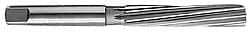 Made in USA - 15/32" Diam, Straight Shank, 2-7/8" Flute, Hand Reamer - Spiral Flute, 5-3/4" OAL, Left Hand Spiral, Right Hand Cut, High Speed Steel - USA Tool & Supply