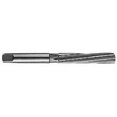 Made in USA - 3/32" Diam, Straight Shank, 1-1/4" Flute, Hand Reamer - USA Tool & Supply