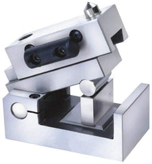 Accupro - 4" Long x 4" Wide x 4" High Sine Wheel Dresser - For Dressing Precise Angles from 0 to 60°, 3/8" Shank Diameter - USA Tool & Supply
