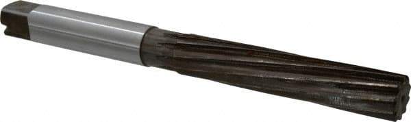 Interstate - 1-1/16" Diam, Straight Shank, 5-5/8" Flute, Hand Reamer - Spiral Flute, 11-1/4" OAL, Left Hand Spiral, Right Hand Cut, High Speed Steel - USA Tool & Supply