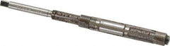 Made in USA - Size 7/A, Straight Shank Hand Adjustable Reamer - 3-1/2" OAL, Right Hand Cut, 4 Blades, High Speed Steel, Bright Finish - USA Tool & Supply
