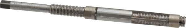 Made in USA - Size 6/A, Straight Shank Hand Adjustable Reamer - 4-1/8" OAL, Right Hand Cut, 4 Blades, High Speed Steel, Bright Finish - USA Tool & Supply