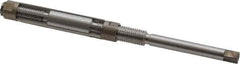 Made in USA - Size 3/A, Straight Shank Hand Adjustable Reamer - 5" OAL, Right Hand Cut, 6 Blades, High Speed Steel, Bright Finish - USA Tool & Supply