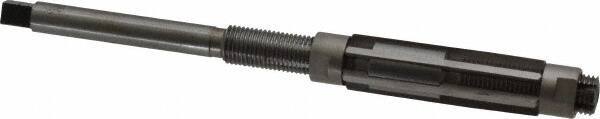 Made in USA - Size B, Straight Shank Hand Adjustable Reamer - 5-3/4" OAL, Right Hand Cut, High Speed Steel, Bright Finish - USA Tool & Supply
