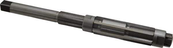 Made in USA - Size I, Straight Shank Hand Adjustable Reamer - 10" OAL, Right Hand Cut, High Speed Steel, Bright Finish - USA Tool & Supply