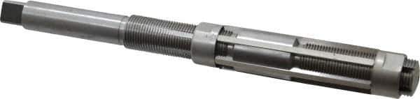 Made in USA - Size J, Straight Shank Hand Adjustable Reamer - 11" OAL, Right Hand Cut, High Speed Steel, Bright Finish - USA Tool & Supply