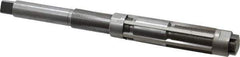 Made in USA - Size J, Straight Shank Hand Adjustable Reamer - 11" OAL, Right Hand Cut, High Speed Steel, Bright Finish - USA Tool & Supply