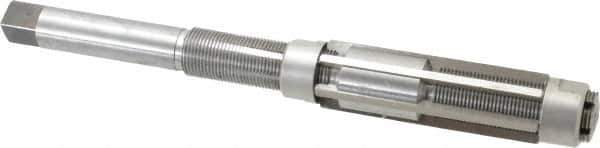 Made in USA - Size K, Straight Shank Hand Adjustable Reamer - 12" OAL, Right Hand Cut, High Speed Steel, Bright Finish - USA Tool & Supply