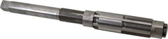 Made in USA - Size L, Straight Shank Hand Adjustable Reamer - 14" OAL, Right Hand Cut, High Speed Steel, Bright Finish - USA Tool & Supply