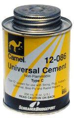 Schrader/Plews - 1/2 Pt. Cement - For Tire Repair - USA Tool & Supply