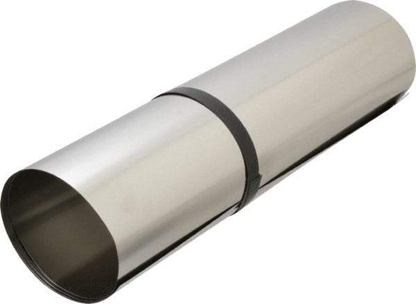 Made in USA - 1 Piece, 50 Inch Long x 12 Inch Wide x 0.002 Inch Thick, Roll Shim Stock - Stainless Steel - USA Tool & Supply