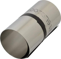 Made in USA - 1 Piece, 50 Inch Long x 6 Inch Wide x 0.004 Inch Thick, Roll Shim Stock - Stainless Steel - USA Tool & Supply