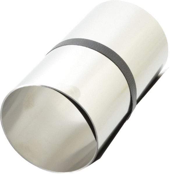 Made in USA - 1 Piece, 100 Inch Long x 6 Inch Wide x 0.005 Inch Thick, Roll Shim Stock - Stainless Steel - USA Tool & Supply