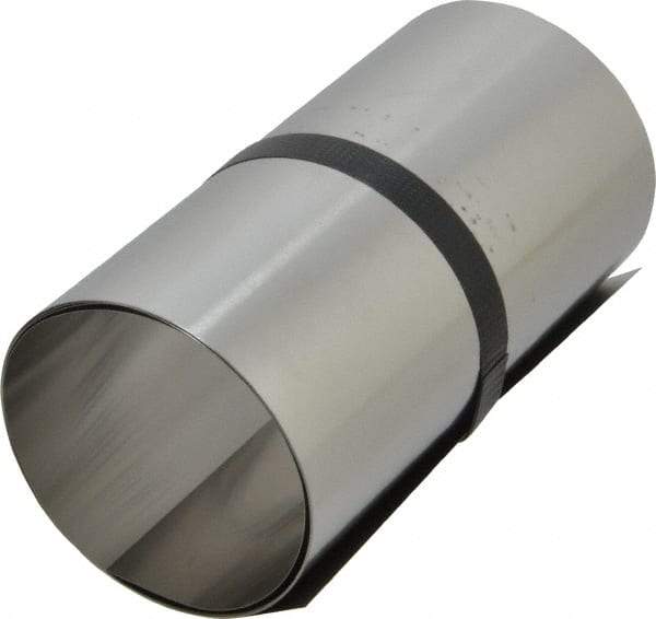 Made in USA - 1 Piece, 50 Inch Long x 6 Inch Wide x 0.005 Inch Thick, Roll Shim Stock - Stainless Steel - USA Tool & Supply