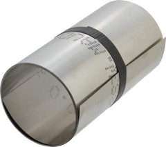 Made in USA - 1 Piece, 100 Inch Long x 6 Inch Wide x 0.007 Inch Thick, Roll Shim Stock - Stainless Steel - USA Tool & Supply