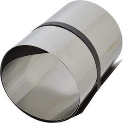 Made in USA - 1 Piece, 50 Inch Long x 6 Inch Wide x 0.01 Inch Thick, Roll Shim Stock - Stainless Steel - USA Tool & Supply