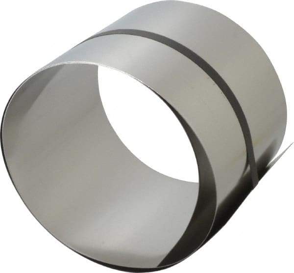 Made in USA - 1 Piece, 50 Inch Long x 6 Inch Wide x 0.02 Inch Thick, Roll Shim Stock - Stainless Steel - USA Tool & Supply