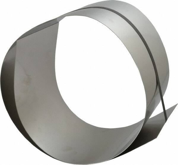 Made in USA - 1 Piece, 50 Inch Long x 6 Inch Wide x 0.031 Inch Thick, Roll Shim Stock - Stainless Steel - USA Tool & Supply