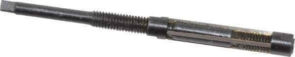 Value Collection - Size 7/A, Straight Shank Hand Adjustable Reamer - 3-1/2" OAL, Right Hand Cut, High Speed Steel, Oxide Finish - USA Tool & Supply