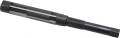 Value Collection - Size F, Straight Shank Hand Adjustable Reamer - 7-3/8" OAL, Right Hand Cut, High Speed Steel, Oxide Finish - USA Tool & Supply