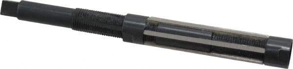 Value Collection - Size G, Straight Shank Hand Adjustable Reamer - 8" OAL, Right Hand Cut, High Speed Steel, Oxide Finish - USA Tool & Supply