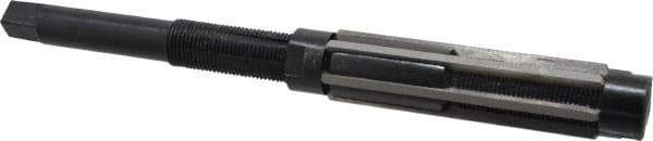 Value Collection - Size J, Straight Shank Hand Adjustable Reamer - 11" OAL, Right Hand Cut, High Speed Steel, Oxide Finish - USA Tool & Supply