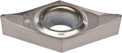 Kennametal - DCGT21.51 HP Grade KC5410 Carbide Turning Insert - TiB2 Finish, 55° Diamond, 1/4" Inscr Circle, 3/32" Thick, 1/64" Corner Radius - USA Tool & Supply