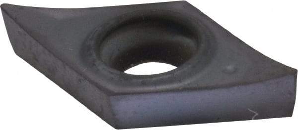 Kennametal - DCGT21.50.5 HP Grade KC5010 Carbide Turning Insert - TiAlN Finish, 55° Diamond, 1/4" Inscr Circle, 3/32" Thick, 0.0079" Corner Radius - USA Tool & Supply