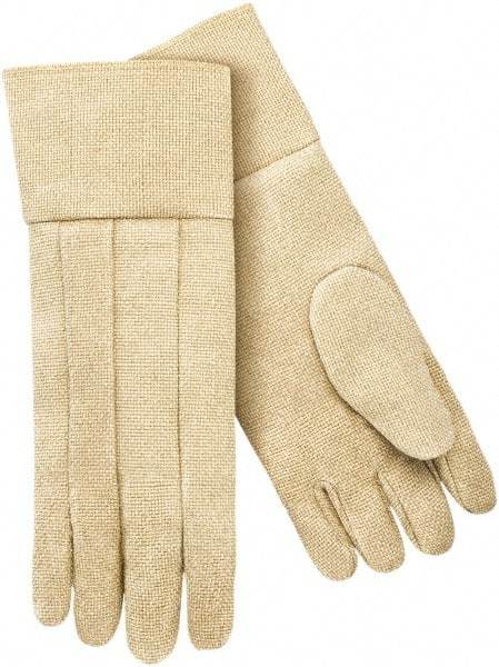 Steiner - Size Universal Wool Lined Fiberglass Heat Resistant Glove - 18" OAL, Slip-On Cuff - USA Tool & Supply