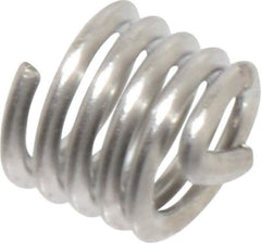 Recoil - #4-40 UNC, 0.168" OAL, Free Running Helical Insert - 4-3/4 Free Coils, Tanged, Stainless Steel, Bright Finish, 1-1/2D Insert Length - Exact Industrial Supply