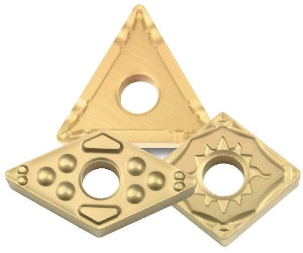 Sumitomo - TEEN32 Grade DA2200 PCD Milling Insert - Uncoated, 1/8" Thick, 3/8" Inscribed Circle, 1/32" Corner Radius - USA Tool & Supply