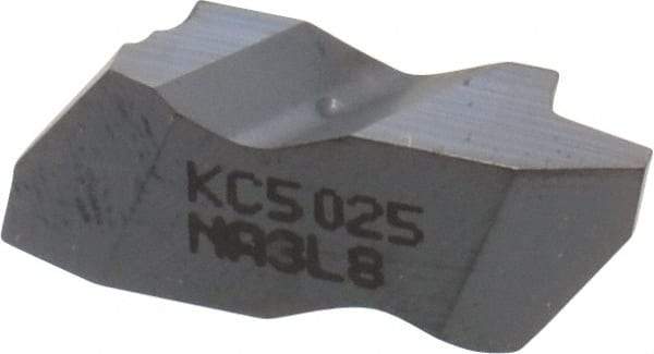 Kennametal - NA3 Grade KC5025, Internal/External Acme Threading Insert - 8 TPI Int Pitch, Left Hand Insert, TiAlN Finish, Carbide - USA Tool & Supply