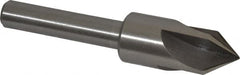 Interstate - 7/8" Head Diam, 1/2" Shank Diam, 4 Flute 82° High Speed Steel Countersink - USA Tool & Supply