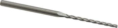 Accupro - 0.5° Taper Angle per Side, 1/16" Small End Diam, 1" LOC, Solid Carbide 3 Flute Tapered Square End Mill - 2-1/4" OAL, 1/8" Shank Diam - USA Tool & Supply